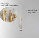 GobekUsa Crystal LED Chandelier: Modern Art Pendant Light for Restaurant, Bar, Staircase & Loft