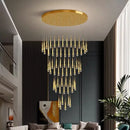 GobekUsa Crystal LED Chandelier: Modern Art Pendant Light for Restaurant, Bar, Staircase & Loft