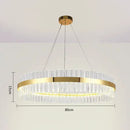 GobekUsa Crystal LED Circle Pendant Chandelier for Living Room Kitchen Decor