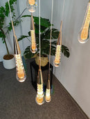 GobekUsa Crystal LED Pendant Chandelier for Modern Luxury Living Room