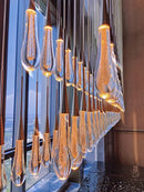 GobekUsa Crystal LED Pendant Chandelier for Modern Luxury Living Room