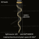 GobekUsa Crystal LED Pendant Chandelier for Modern Luxury Living Room