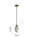 GobekUsa Crystal LED Pendant Light for Restaurant, Bar & Bedroom