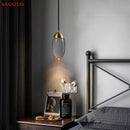 GobekUsa Crystal LED Pendant Light for Restaurant, Bar & Bedroom