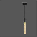 GobekUsa Crystal LED Pendant Light: Modern Hanging Bar Lamp for Bedroom, Living Room, & Home Decor
