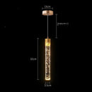 GobekUsa Crystal LED Pendant Light: Modern Hanging Bar Lamp for Bedroom, Living Room, & Home Decor
