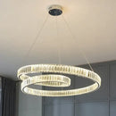 GobekUsa Crystal LED Pendant Lights: Modern Luxury Chandelier for Living and Dining Rooms