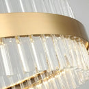 GobekUsa Crystal LED Ring Chandelier: Modern Home Lighting Fixture