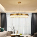 GobekUsa Crystal LED Ring Chandelier: Modern Home Lighting Fixture
