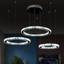GobekUsa Crystal LED Ring Chandelier for Luxe Living Spaces