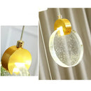GobekUsa Crystal LED Stair Slinglight for Nordic Living Room, Villa, and Restaurant