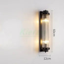 GobekUsa Crystal LED Wall Lamp for Bedroom Living Room Study Minimalist Design