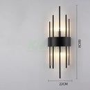 GobekUsa Crystal LED Wall Lamp for Bedroom Living Room Study Minimalist Design