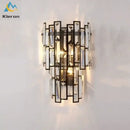 GobekUsa Crystal LED Wall Lamp for Bedroom Living Room Study Minimalist Design