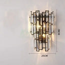 GobekUsa Crystal LED Wall Lamp for Bedroom Living Room Study Minimalist Design