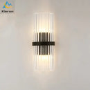 GobekUsa Crystal LED Wall Lamp for Bedroom Living Room Study Minimalist Design