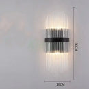 GobekUsa Crystal LED Wall Lamp for Bedroom Living Room Study Minimalist Design
