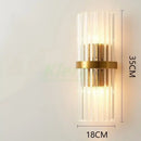 GobekUsa Crystal LED Wall Lamp for Bedroom Living Room Study Minimalist Design
