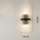 GobekUsa Crystal LED Wall Lamp for Bedroom Living Room Study Minimalist Design