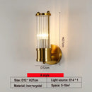 GobekUsa Crystal LED Wall Lamp: Single & Double Head Modern Bedside Background Light