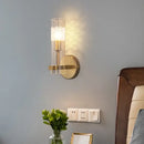 GobekUsa Crystal LED Wall Lamp: Single & Double Head Modern Bedside Background Light