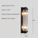 GobekUsa Crystal LED Wall Lamp Modern Indoor Lighting for Bedroom Living Room Corridor Entryway