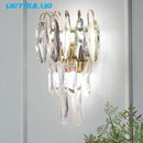 GobekUsa Crystal LED Wall Lamp Modern Cloakroom Bedside Luster for Luxurious Living Spaces