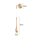 GobekUsa Crystal LED Wall Lamp Modern Minimalist Living Room Bedside Lamp