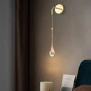 GobekUsa Crystal LED Wall Lamp Modern Minimalist Living Room Bedside Lamp