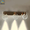 GobekUsa Simple Crystal LED Wall Lamp for Bathroom Bedroom