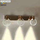 GobekUsa Simple Crystal LED Wall Lamp for Bathroom Bedroom