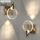 GobekUsa Simple Crystal LED Wall Lamp for Bathroom Bedroom