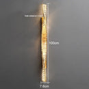 GobekUsa Crystal LED Wall Lamp for Luxury Bedroom and Living Room Lighting
