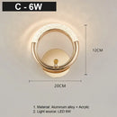 GobekUsa Crystal LED Wall Lamp: Modern Nordic Sconces for Living Room Bedroom Decor