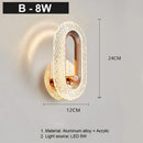 GobekUsa Crystal LED Wall Lamp: Modern Nordic Sconces for Living Room Bedroom Decor