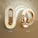 GobekUsa Crystal LED Wall Lamp: Modern Nordic Sconces for Living Room Bedroom Decor