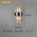 GobekUsa Crystal LED Wall Light Modern Indoor Lighting for Living Room & Aisle