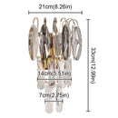 GobekUsa Crystal LED Wall Light Modern Indoor Lighting for Living Room & Aisle