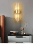 GobekUsa Crystal LED Wall Light Modern Indoor Lighting for Living Room & Aisle