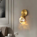 GobekUsa Crystal LED Wall Sconce Fixture - Modern Luxury Copper Ceiling Light for Home Decor