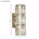 GobekUsa Clear Crystal Linear Wall Light Fixture - Modernist 2/3/4 Lights Sconce for Dining Room
