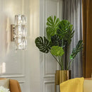 GobekUsa Clear Crystal Linear Wall Light Fixture - Modernist 2/3/4 Lights Sconce for Dining Room
