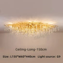GobekUsa Crystal Luxury Ceiling Chandelier: Modern Living Dining Bedroom Pendant Lights