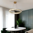 GobekUsa Gold Möbius Strip Pendant Chandelier for Luxe Living and Dining Spaces