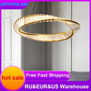 GobekUsa Gold Möbius Strip Pendant Chandelier for Luxe Living and Dining Spaces