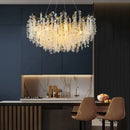 GobekUsa Crystal Money Tree Chandelier - Modern LED Suspension Light for Luxury Living Areas