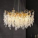 GobekUsa Crystal Money Tree Chandelier - Modern LED Suspension Light for Luxury Living Areas