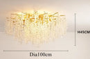 GobekUsa Crystal Money Tree Chandelier - Modern LED Suspension Light for Luxury Living Areas
