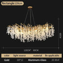 GobekUsa Crystal Money Tree Chandelier - Modern LED Suspension Light for Luxury Living Areas