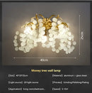 GobekUsa Crystal Money Tree Chandelier - Modern LED Suspension Light for Luxury Living Areas